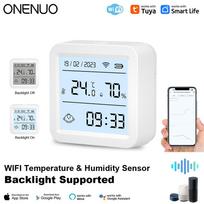 Newest Smart WIFI Temperature Humidity Sensor Hygrometer Thermometer Smart Life APP control Moniter Support Alexa Assistant WiFi TH06 Backlight