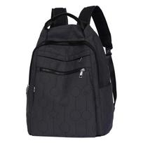 Patterned Backpack with Multiple Zipper Pockets and Side Mesh Pockets juoda