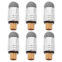 6pcs Stylus Tip Capacitive Pen Replacement Tips Mesh Fiber Touch Screen Pen For Tablet Scribe Nibs Silver Conductive 120B M5 6mm sidabras
