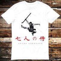 Seven Samurai Akira Kurosawa Japanese T  Shirt 6359 L