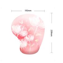 Durable Ergonomic Mouse Pad Rubber Base Desktop Gamepad Wrist Support Mat for Office Home Smooth Hand Rest Cushion Desktop Mat