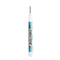 0.7mm White Paint Marker Pen 20cm Deep Hole Markers Pen Set Waterproof Permanent Oily Pens for Rock Wood Metal Glass Tiles
