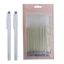 42Pcs/set High Temperature Disappearing Fabric Marker Refills Pen Case Heat Erase Refill Dressmaking Fabric PU Leather Sewing