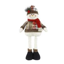 Kalėdinė lėlės pakabukas Kalėdų Senelis Sniego senis Teleskopinės kojos Dizainas Languotas raštas Kalėdinė lėlė Festivalis Namų dekoracija Snowman
