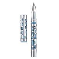 Asvine V169 Vacuum Filling Fountain Pen EF/F/M Nib Transparent Acrylic Skeleton Hollow Carved Stationery Office School Supplies (as the picture,EF)