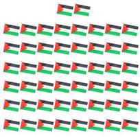 10/20/50/100 vnt Palestinos mini vėliavėlės su stulpu laikomos mažos Palestinos vėliavėlės Miniatiūrinės rankomis mojuojančios vėliavėlės 50pcs