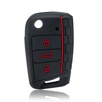 For Vw Golf 7 Gti Polo T-Cross Touran Tiguan Skoda Octavia Rapid Kodiaq Fabia Seat Ibiza Leon Car Key Case Cover Remote Fob