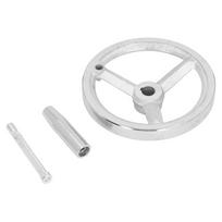Chrome Plated Lathe Handwheel 16x160MM Size Handwheel with Removable Handle  Milling Machine