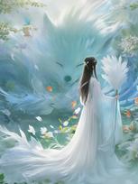 Diamond Painting Fairy Dust Arctic Fox 5D DIY Fantasy Aniamls Full Square Round Embroidery Mosaic Cross Stitch For Home Decor Full Round 20x30CM