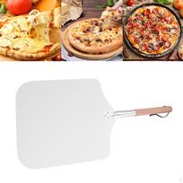 Aluminum Metal Pizza Peel Paddle Homemade Oven Accessories 14 inch for Kitchen Cheese Length 69.2cm