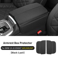 Ice Silk Car Armrest Box Cover Cushion For BMW X5 X6 X7 G05 G06 G07 2019-2026 Center Console Armrest Protector Pad Accessories