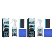 Car Rust Removers Spray Metal Paint Cleaner 100ml Car Maintenance Iron Powder Cleaning Rust Removers Spray with Sponges