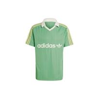 Adidas Logo Stripe Polo Loose Short Sleeve T-Shirt Men Tops Green IR9381 XXL