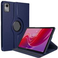Case for Lenovo Tab M11, 360° Rotating Multi-Angle Anti-Scratch PU Leather Case Navy Blue mėlyna