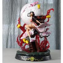 Nezuko 31Cm Kamado Figure Blood Demon Art Statue Collectible Home Desktop Decoration Ornament Anime Fans Gift For Kids Adults Children's Birthday Gift
