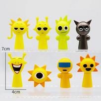 Set 8-12Pcs Funny Sprunki Figuras Model 6-8Cm Pvc Sprunki Game Anime Action  Toy Figures Cartoon Children Birthday Gifts Toys