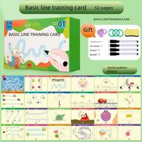 Magic Montessori Drawing Toy Set For Children Pen Control Training Color Shape Math Match Game Toddler Learning Educational Toys