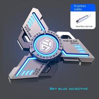 Metal Glow. Edc Fidget Spinner Fidget Toy Stress Easing Pressure Relief. Hand Toy Cool Spinning Top Adult Gift For Boys white