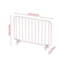 Dollhouse 112 Simulation Metal Traffic Protective Fence Railing Dollhouse Mini Station Decoration Micro Scene Construction Prop