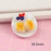 Mini 6Pcs Dim Sum Platter Diy Miniature Landscape Fairy Garden Decors Accessories Doll House Ornaments For Kids Adults Children's Birthday Gift