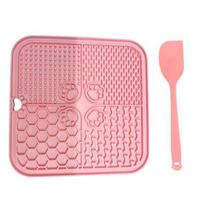 Slow Feeder Lick Mat with Suction Cups Silicone Pet Bowl for Anxiety Relief Digestion BPA-Free Portable Dog Food Puzzle Mat for Wet Food Yogurt Treats