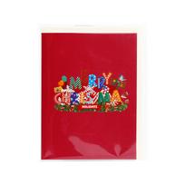Festival Popup Card With Integrated Music Box And Twinkling LED Lights For Christmas Birthdays Holiday Celebration 1