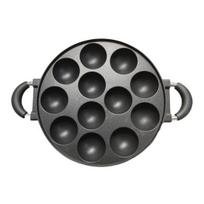 7/12/19-Hole Baking Pan Round Mold for Cake Pop Takoyaki & Egg Pancake Aluminum Takoyaki Pan Easy Release Quick Cleaning Versatile Kitchen Baking Tool 12Holes