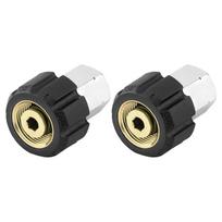 M22 14mm Female Thread X 3/8 FNPT Adapter Rustproof High Pressure Washer Accessory For Drain Jetter Hoses 1