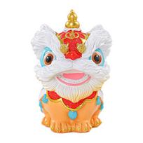 Kinų stiliaus liūto figūrėlė Animacinis globėjiškas liūtas Dervos statulėlė Namų biuro Feng Shui dekoravimo ornamentas Šventės įkurtuvių dovana A
