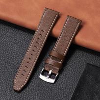 20mm Cowhide Watchband Vintage Watch Strap Quick Release Smart Watch Strap for Omega Wristband Watch Accessories Bracelet 20mm tamsiai ruda spalva