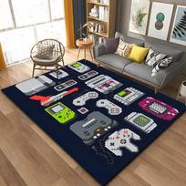3D Retro Gaming Controller Large Area Rug Soft Durable Carpet for Living Room Bedroom Kitchen Gaming Rooms Home Decor Doormat 40cm x 60cm