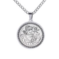 Hunting Goddess Artemis Pendant Ancient Greek Mythology Necklace for Women Girls Stainless Steel Jewelry Accessories