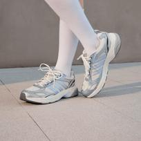 Adidas NEON FLUX Running Shoes Unisex White Silver 35.5