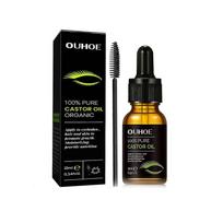 Castor Oil Eyelash Serum,Natural Castor Oil Eyelashes Growth Essential Oil Thick Longer Nourishing Enhancer Eyelash Eyebrow Hair Growth Liquid Castor 2Sets