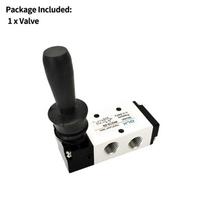 4H210-08/4H310-10/4H410-15 2 Position 5 Port Air Manual Valve Pneumatic Control Valve 5/2 Way Hand Lever Operated Control Valve (as the picture,4H210-08)
