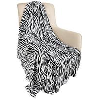Flanelinis Fleece pledas sofai Zebrinis pledas Juodas Baltas Pūkuotas Lengvas Šiltas Jaukus Patogus Minkštas Pledas lovai Sofai#(1) S įvairiaspalvis