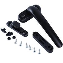 Aluminium Zinc Zinc Alloy Universal Lock Casement Window Wheel Handle Window Handle Window Hardware black-left