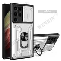 Case For Samsung S2 S24 Ultra A6 A G Stand Ring Camera Military Grade Card Slot Cover Coque Capa Fundas Galaxy S25