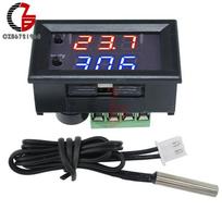 DC 12V LED Digital Thermostat Celsius Fahrenheit Dual Mode Display Temperature Controller W1209 WK Waterproof NTC Sensor Probe