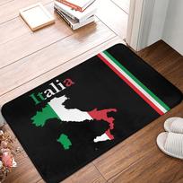Italy Flag Front Door Mat Anti-Slip Outdoor Absorbent Italian Proud Doormat Garden Garage Entrance Rug Carpet 40cm x 60cm
