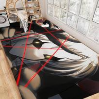 The Freak Circus Pierrot Floor Mat Retro Multiple Choice Living Room Kitchen Rug Non-Slip Modern Home Decor 40cm x 60cm