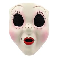 Horror Doll Face Mask Party Accessory Full Face Covering with Mesh Eye Openings for Costume Events Halloween and Themed Celebrations