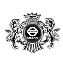 3D Lion Crown Badge Car Body Fender Trunk Metal Emblem Sticker Car Styling For Nissan Nismo Qashqai Juke Micra XTrail Leaf Teana