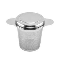2/1PCS Stainless Steel Tea Coffee Filters Household Fine Mesh Tea Spice Strainer with Lid Reusable 2 Handles Tea Infusers Basket