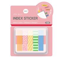 Diary Planner Sticker Sticky Labels Keypoints Marker Reading Notes Index Sticker Sticky Reminder Decorative Label Sticker mėlyna