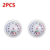Thermometer Hygrometer Mini Bell Shaped Analog Hygrometer Easy To Read Humidity Watch Accurate Positioning for Gardens Terraces 2PCS