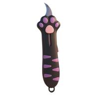 Cute Plastic Cat Paw Box Cutter Cartoon School Office Supplies Paper Cutting Tool Retractable Box Opener School Supplies juoda