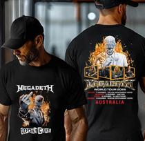 Megadeth Pasaulinis Turas 2026 Australija Su Turo Datomis Marškinėliai 4XL