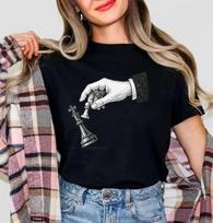 Protest Chess  Shirt, No Kings in America Political Graphic Tee M