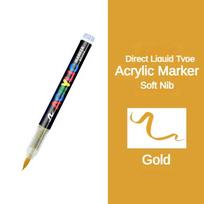 GUANGNA 16 Colors Direct-liquid Acrylic Pens Paint Brush Marker Pen for Rock Painting Stone Ceramic DIY Stationery Art Supplies